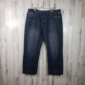 Mens chams dark was straight leg jeans size 40